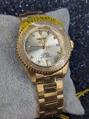Invicta woman's watch gold automatic